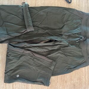 lululemon athletica Dark Green drawstring pants